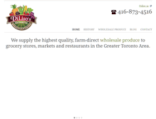 Tablet Screenshot of dilisosfinefoods.com